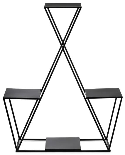 Suport de flori 95x78 cm negru