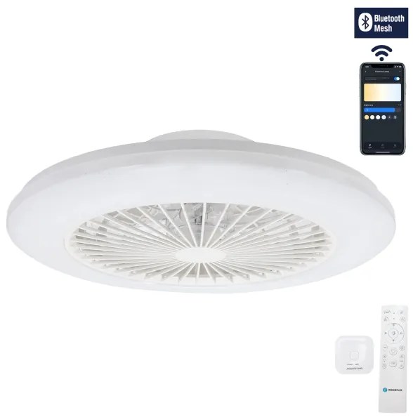 Ventilator LED dimabil de tavan Aigostar LED/40W/230V 2700-6500K 50 cm alb + telecomandă