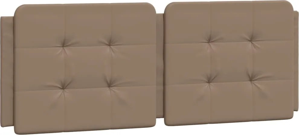 vidaXL Pernă pentru tăblie de pat, Zadar, cappuccino 140 cm piele artificială