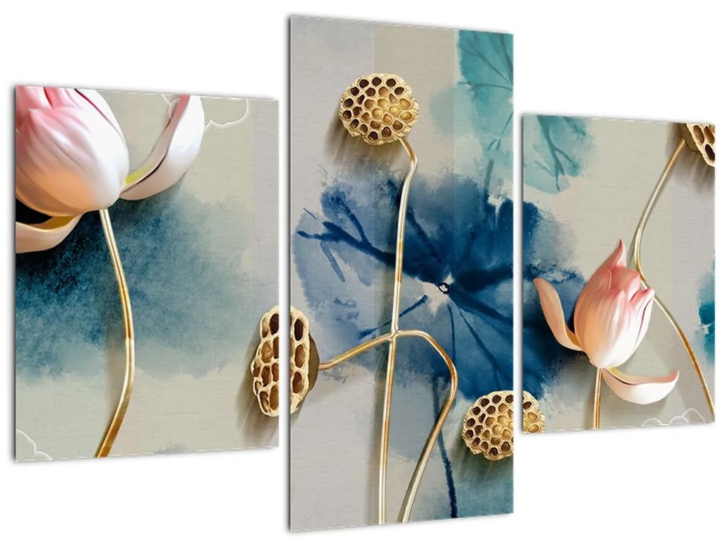 Tablou cu flori (90x60 cm)