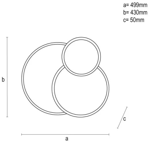 Plafonieră LED dimabilă LED/60W/230V 3000-6500K negru + telecomandă