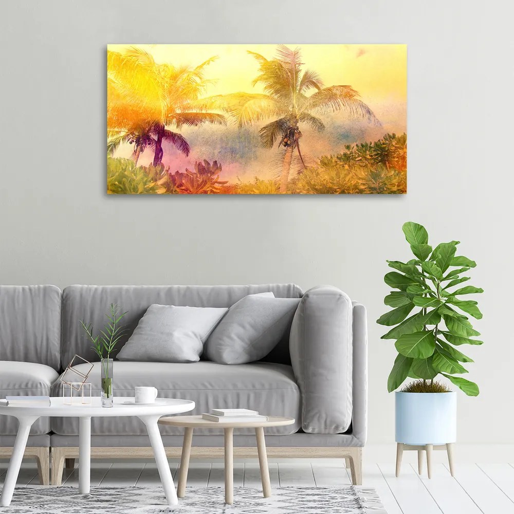 Imprimare tablou canvas Palmele colorate