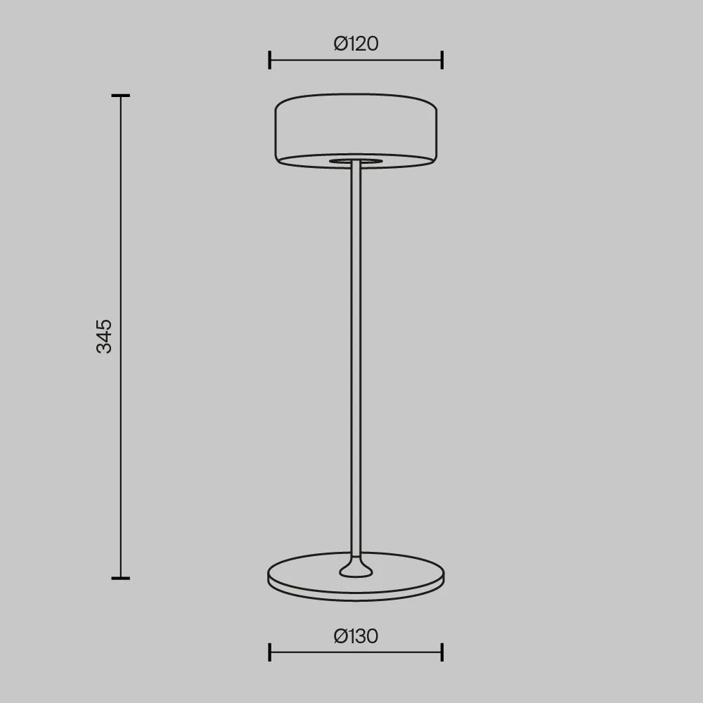 Lampa portabila cu baterii AI design auriu