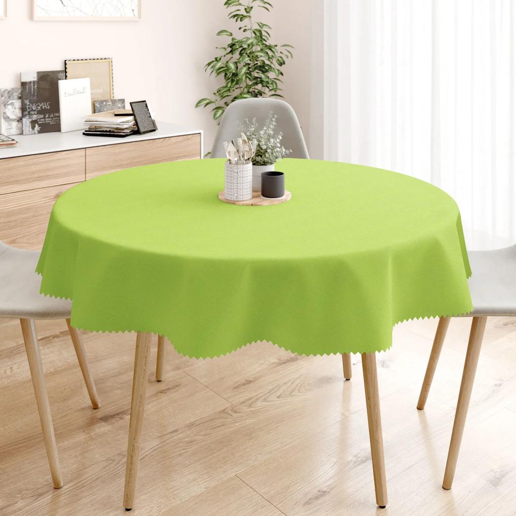 Goldea față de masă teflonată - verde - rotundă Ø 100 cm
