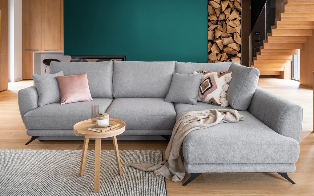 Colțar lemn masiv Extensibil Leona Depozitare 280x178cm Personalizabil
