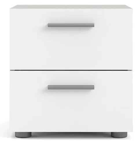 Noptieră albă cu aspect de lemn de stejar Pepe - Tvilum