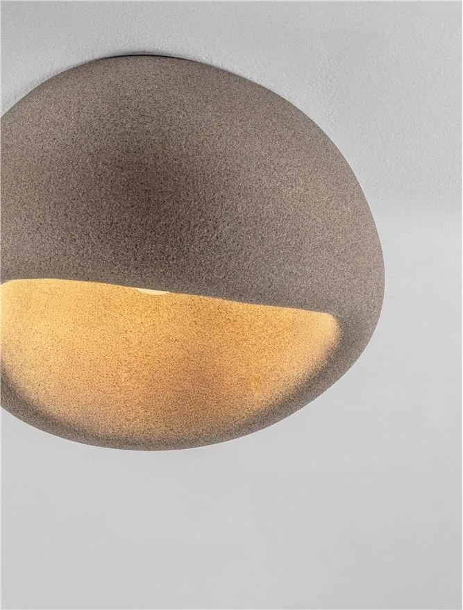 Plafoniera design modern, Stone Brown, AERE, L 50cm