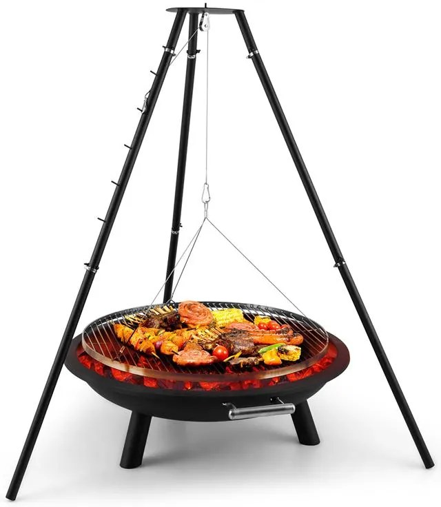 Arco Trino Schwenkgrill Feuerschale gratar din otel inoxidabil trepied