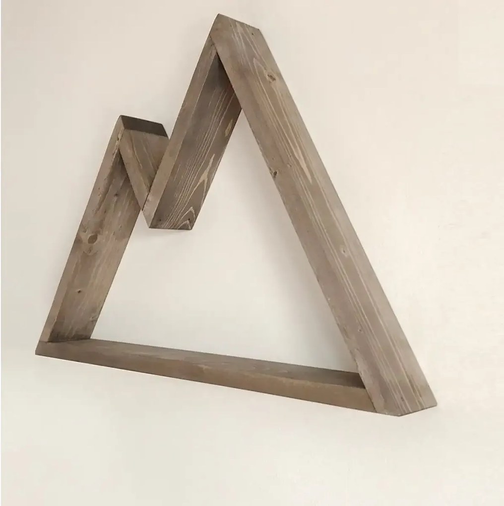 Raft de perete din lemn ,seria wood, Homs, natural, 48 x 33 x 6 cm,700134