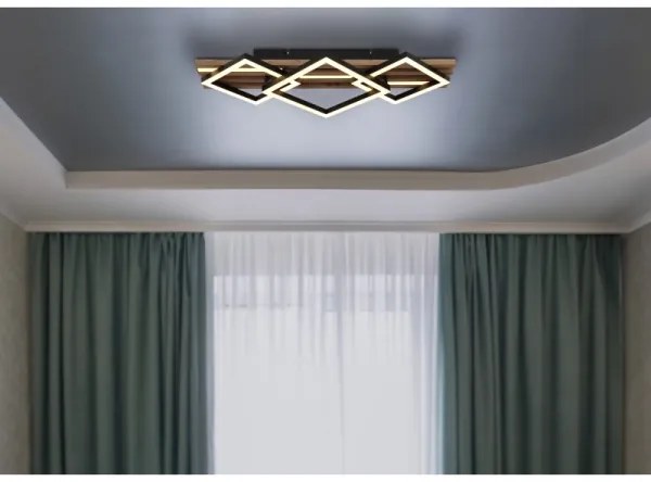 Globo 67344D2 - Plafonieră LED OBRIEN LED/24W/230V + LED/8W 3000K 31x61cm