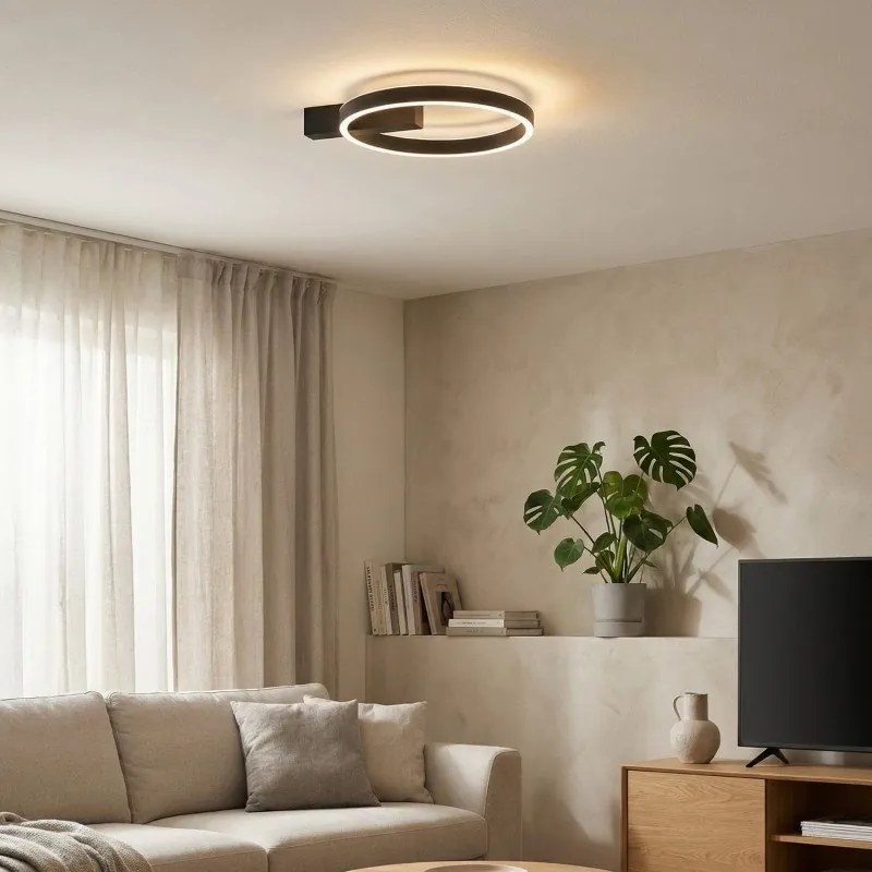 Plafoniera LED moderna Arte Top 25W+25W CCT Switch Bk