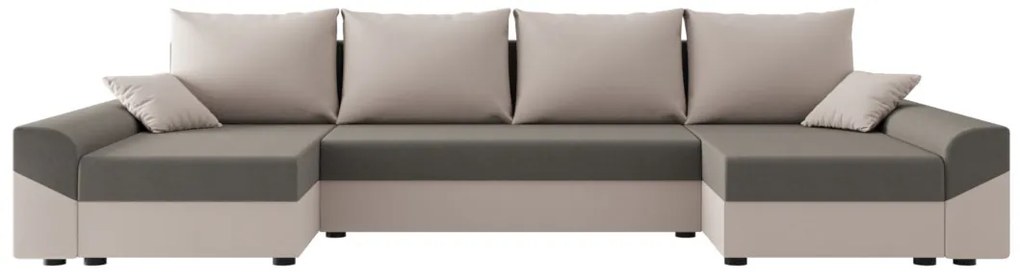 Expedo Canapea extensibilă în formă de U VIVIANA, 311x90x140, sawana 21/sawana 01