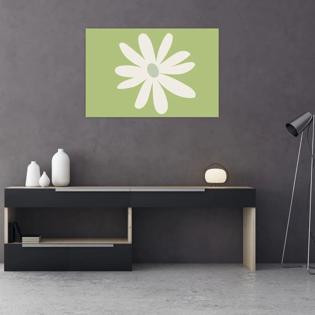 Tablou - Hippies, flori verzi N⁰2 (90x60 cm)