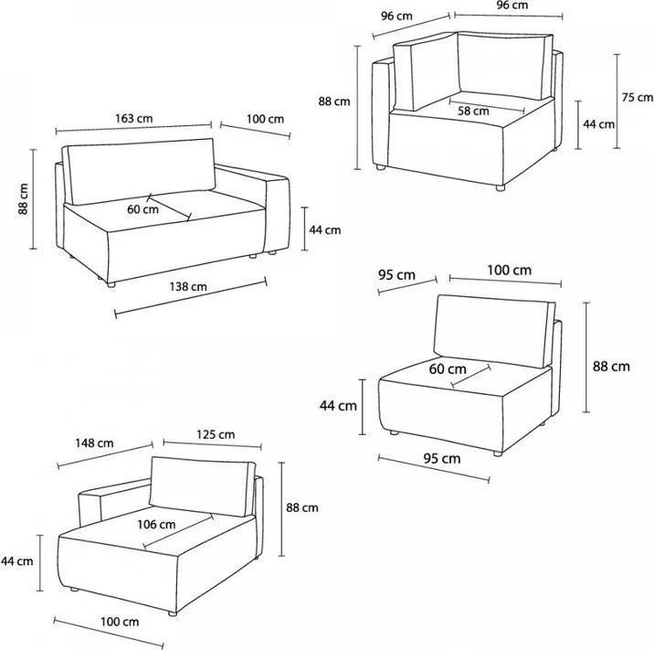 Colțar gri deschis cu tapițerie din catifea reiată (cu colț pe partea stângă ) Nihad modular – Bobochic Paris