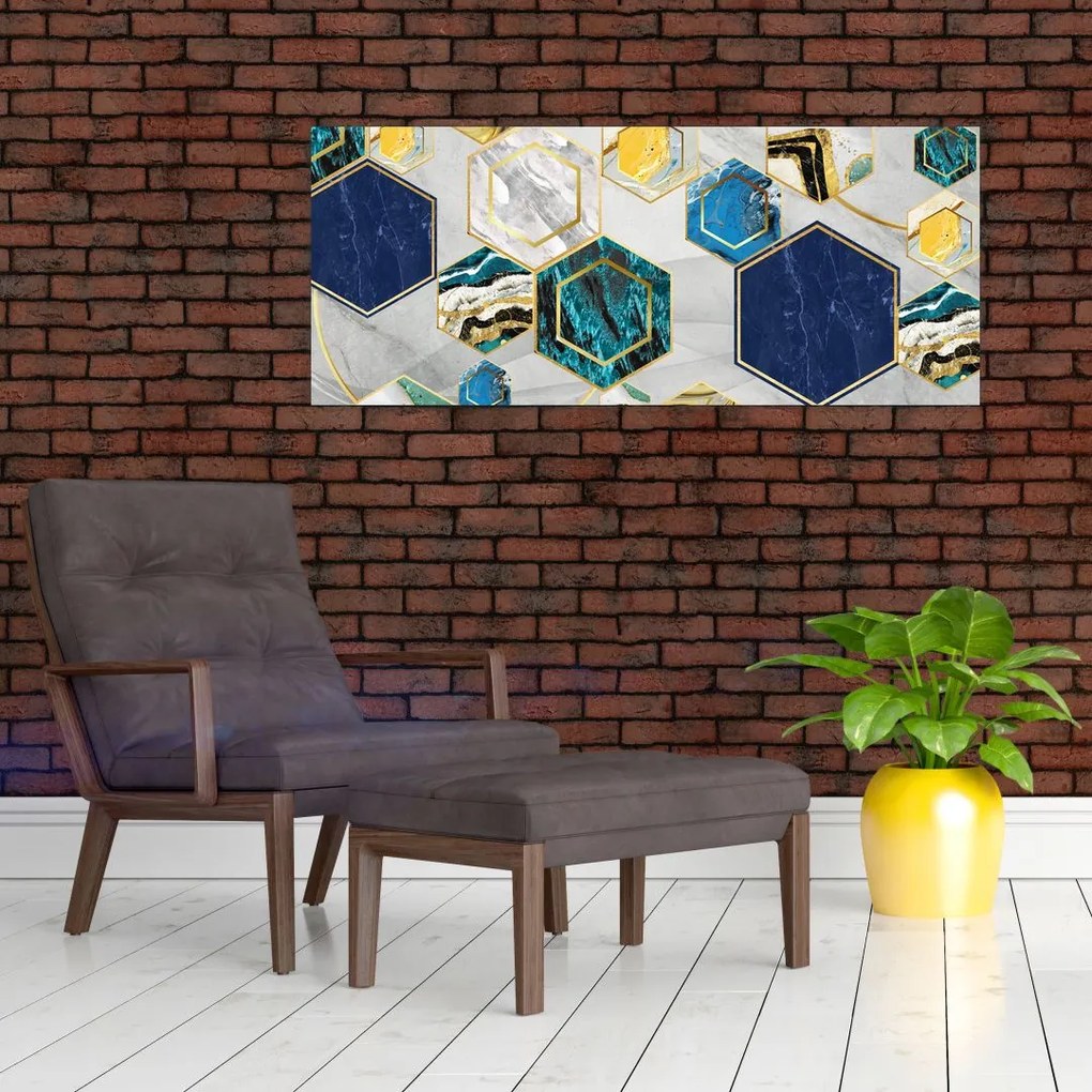 Tablou - Compoziție de marmură (120x50 cm)