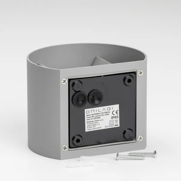 Aplică LED de exterior Brilagi RONDO LED/6W/230V gri IP54