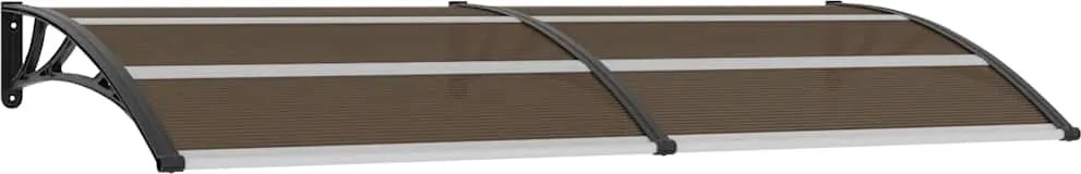 vidaXL Copertină de ușă, negru, 240 x 100 cm, PC