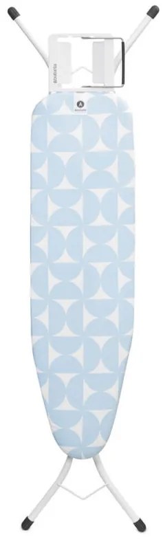 Masa de calcat Brabantia A 1005615, 110x30 cm, 7 pozitii reglare, Suport fier de calacat, Albastru deschis
