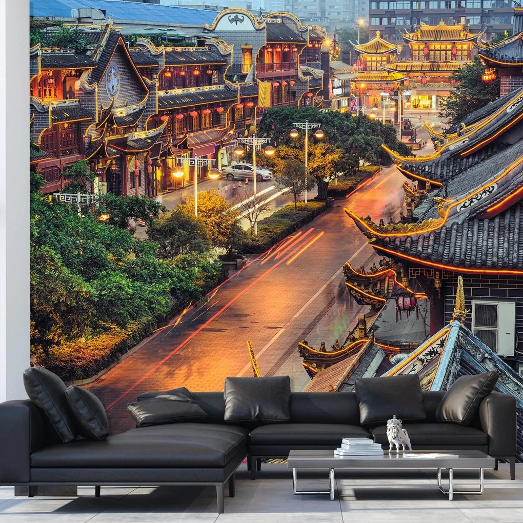 Fototapet - Qintai Road, Chengdu, China (147x102 cm)