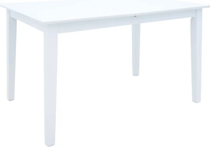 Masa Bucatarie/Dining Extensibila Marllo Din Lemn De Arbore De Cauciuc Finisaj  Alb 120-150x80x73.8cm