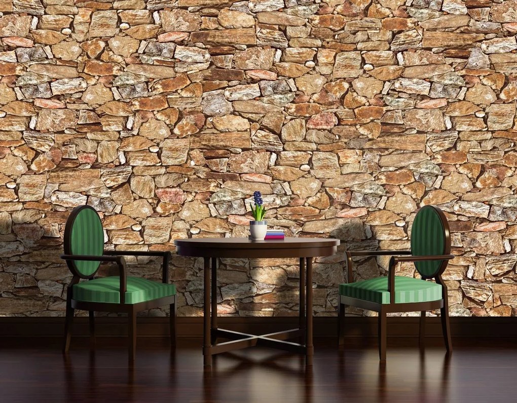 Fototapet - Stone Wall Rock (254x184 cm)
