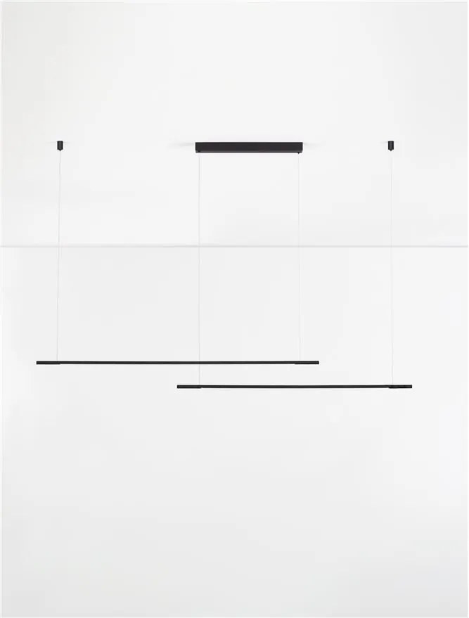 Lustra suspendata LED design liniar BRILLIA 40W, NVL-9060281