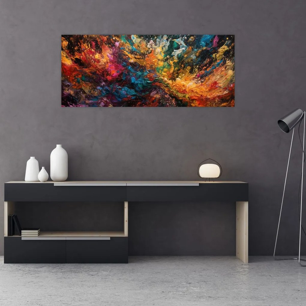 Tablou - Abstracția culorilor II. (120x50 cm)