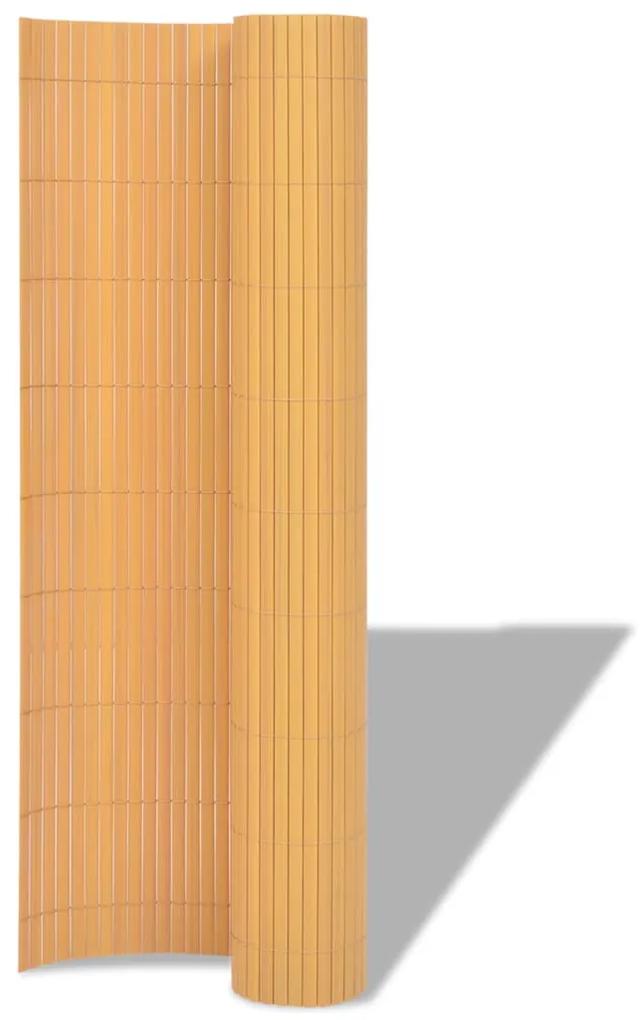 Gard de gradina cu doua fete, galben, 90 x 500 cm, PVC 1, Galben, 90 x 500 cm