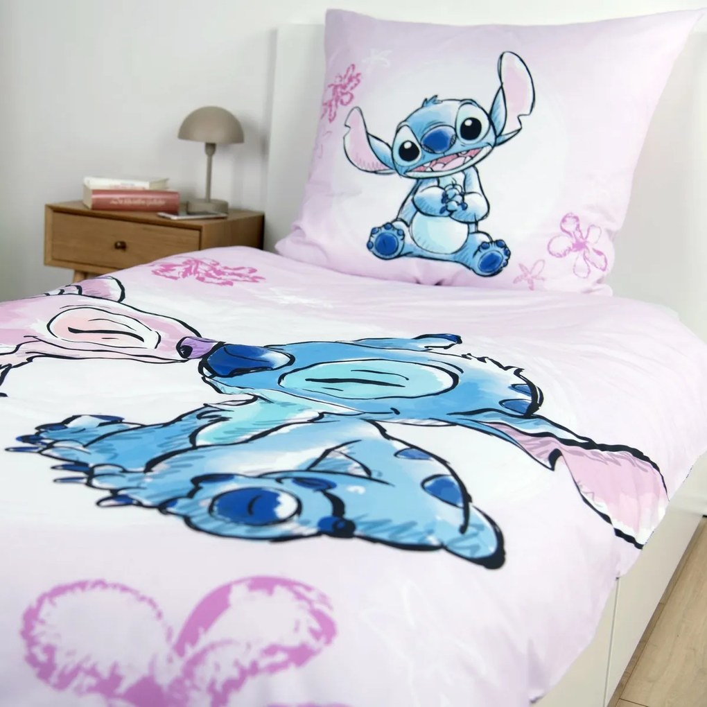 Lenjerie de pat din flanel Herding Stitch, 135 x 200 cm, 80 x 80 cm