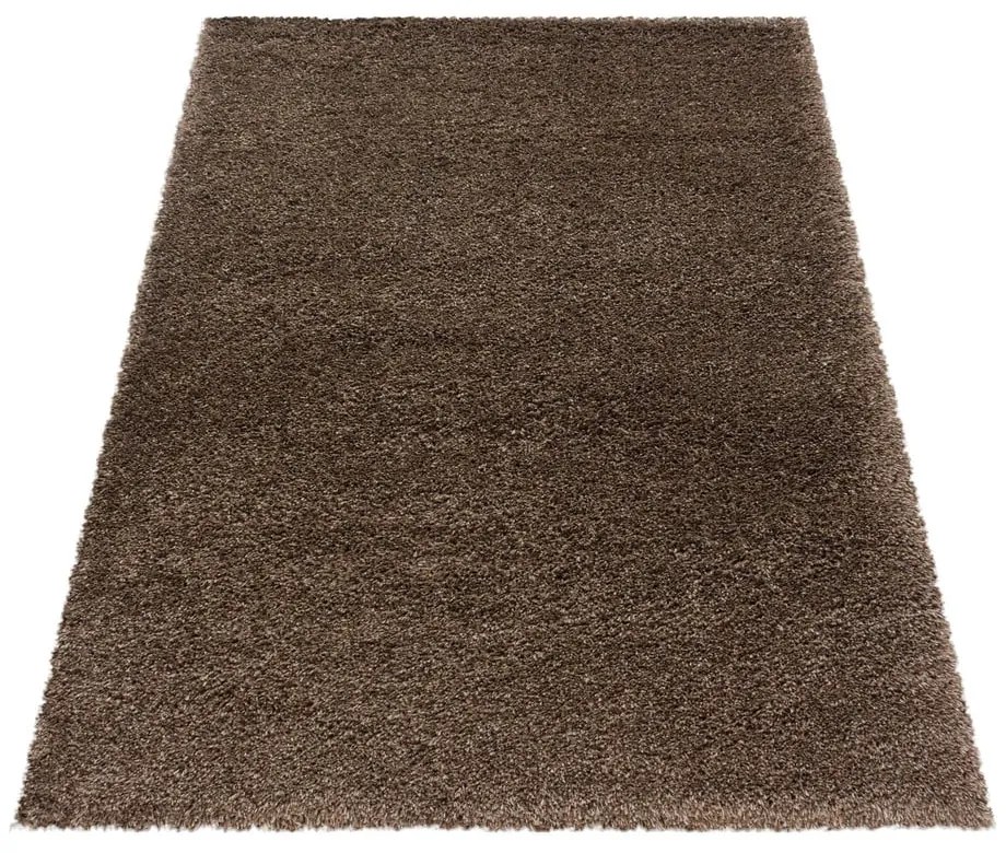 Covor maro închis 60x110 cm Fluffy – Ayyildiz Carpets