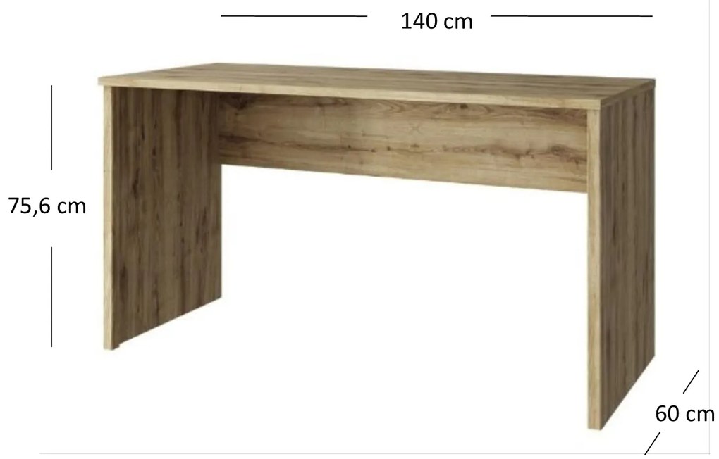 Masă PC Deloris 140 (Stejar navarra). 1052891