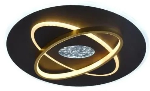 Plafonieră LED dimabilă LED/80W/230V negru + telecomandă