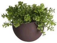 Wall plant pot Globe ceramic matt dark purple