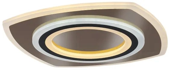 Rabalux 71317 - TANELI Plafonieră LED dimabilă 60W/230V 3000/4000/6000K crom/negru + telecomandă