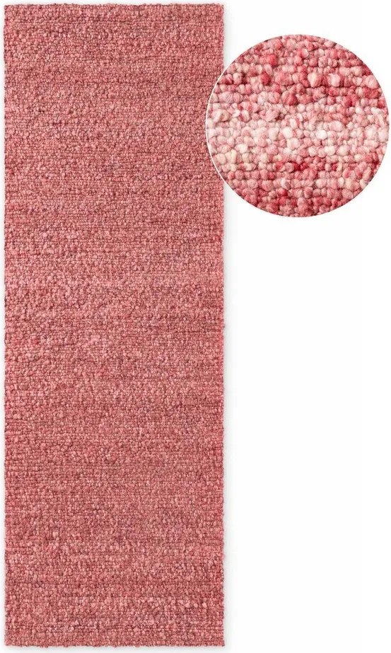 Covor tip traversă roz închis țesut manual din material bouclé 80x200 cm Notting Hill Portobello – Ted Baker