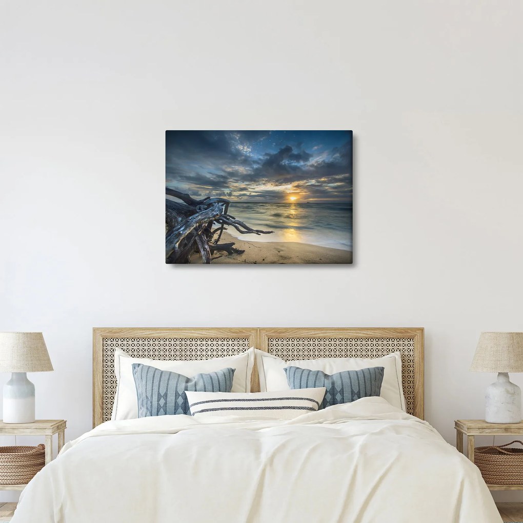 Tablou cu marea în apus de soare (70x50 cm)