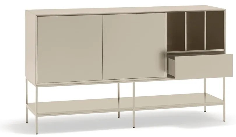 Comodă crem 166x98x45 cm Platt – Teulat