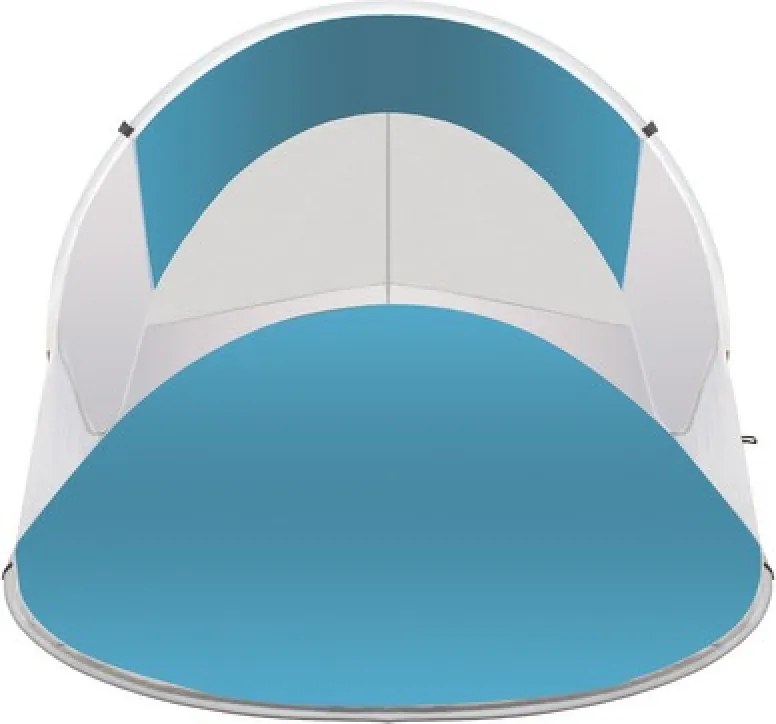 Cort de plaja SUNSHADE 120x190 cm, albastru-alb