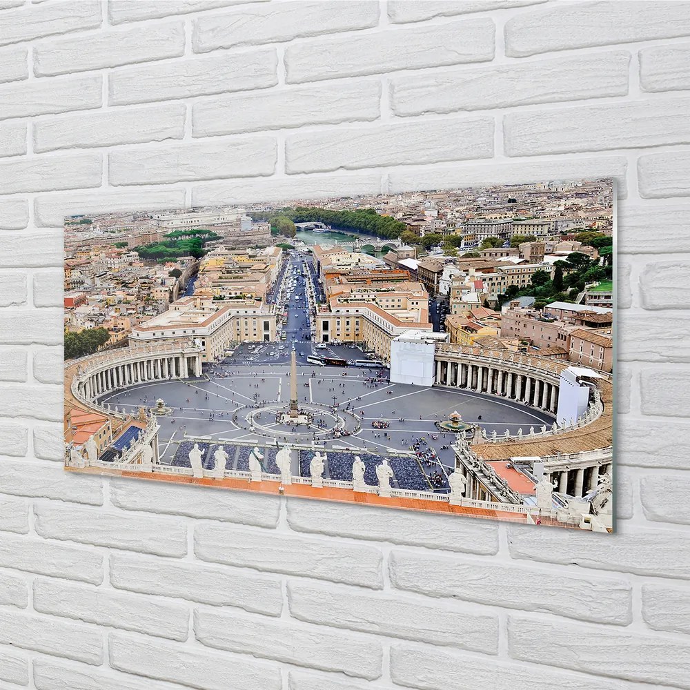 Panouri de sticlă Roma Vatican panoramă pătrat