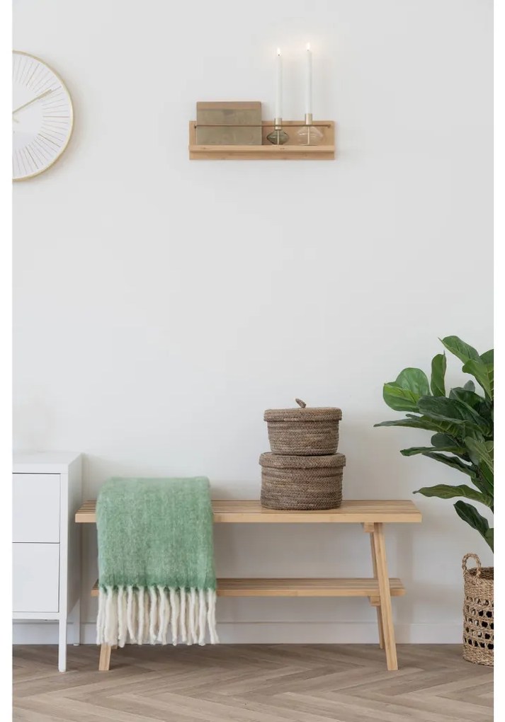 Suport lumânare, sticlă/metal, transparent/verde 2 buc