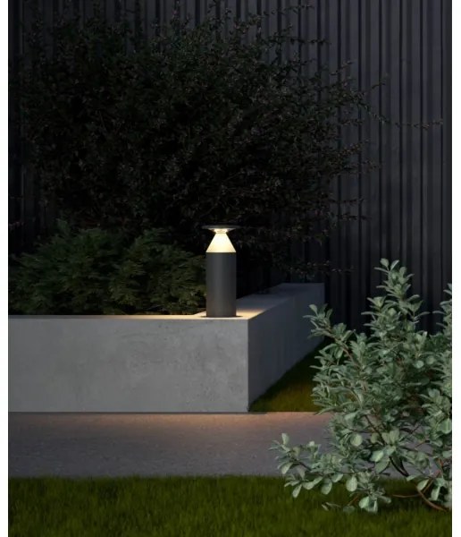 Redo 90589 - Lampă LED de exterior BIRO LED/12W/230V 3000K 30cm CRI90 IP65 antracit