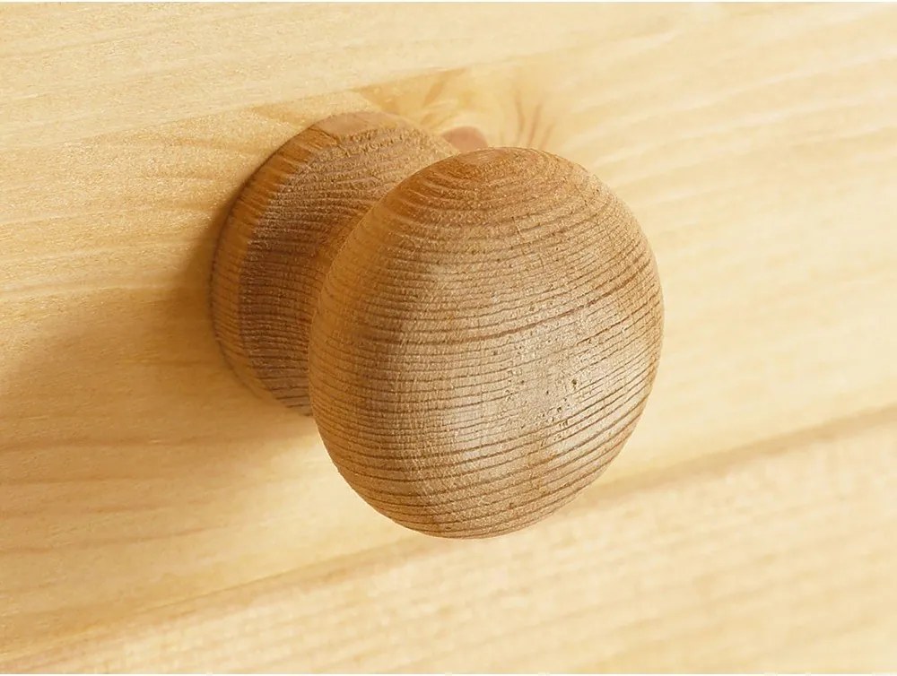 Vitrină în culoare naturală din lemn de pin 95x35 cm Lisa – Støraa