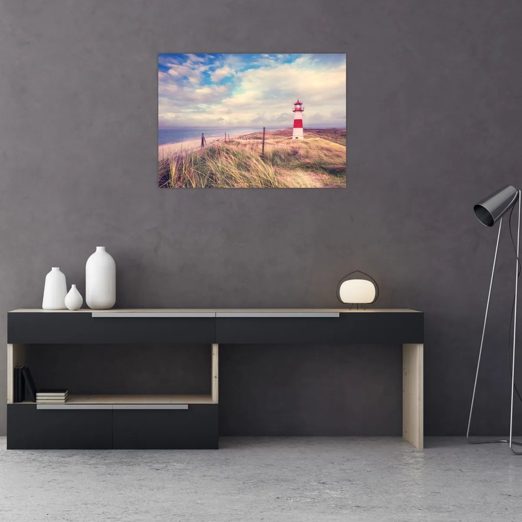 Tablou - Farul roșu (70x50 cm)