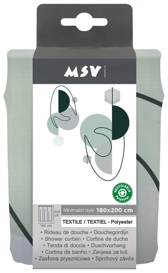 Perdea de duș 180x200 cm Minimalist – MSV