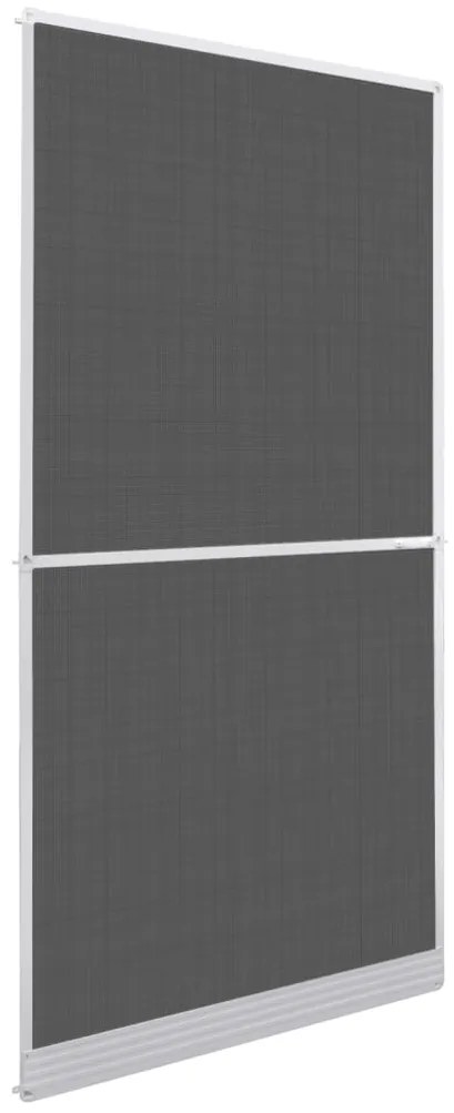vidaXL Plasă insecte cu balamale pentru uși, alb, 100 x 215 cm