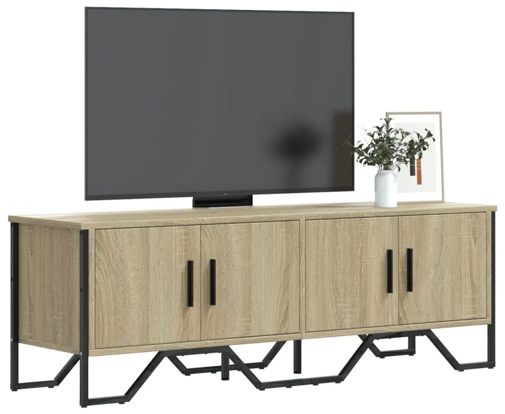 vidaXL Dulap TV, stejar sonoma, 122x34x41 cm, lemn prelucrat