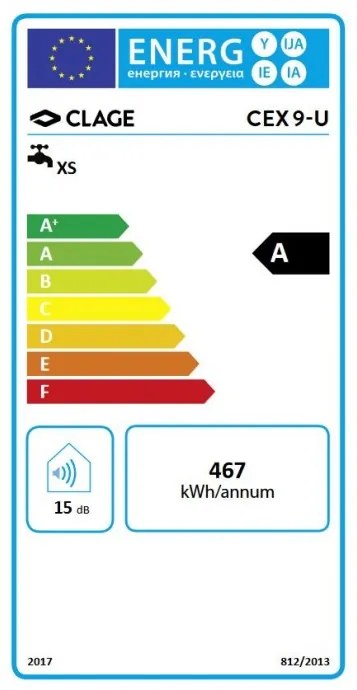 Incalzitor instant de apa, Clage E-compact CEX 9-U, 6.6/8.8kW - 230V, clasa A, 2400-26449