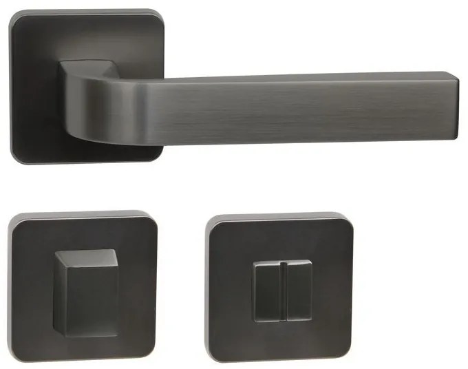 Fitinguri Zamak Roma - rozeta WC, neagra