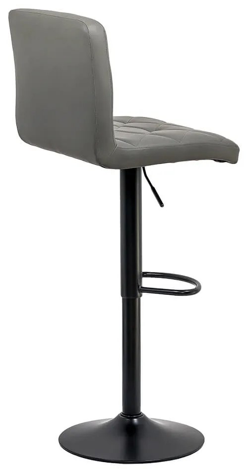 Scaun de bar gri ABS 147 – piele sintetică, reglabil, modern
