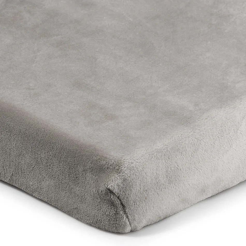 Cearșaf de pat 4Home microflanel, gri, 180 x 200 cm